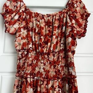 Floral Off-Shoulder Dress